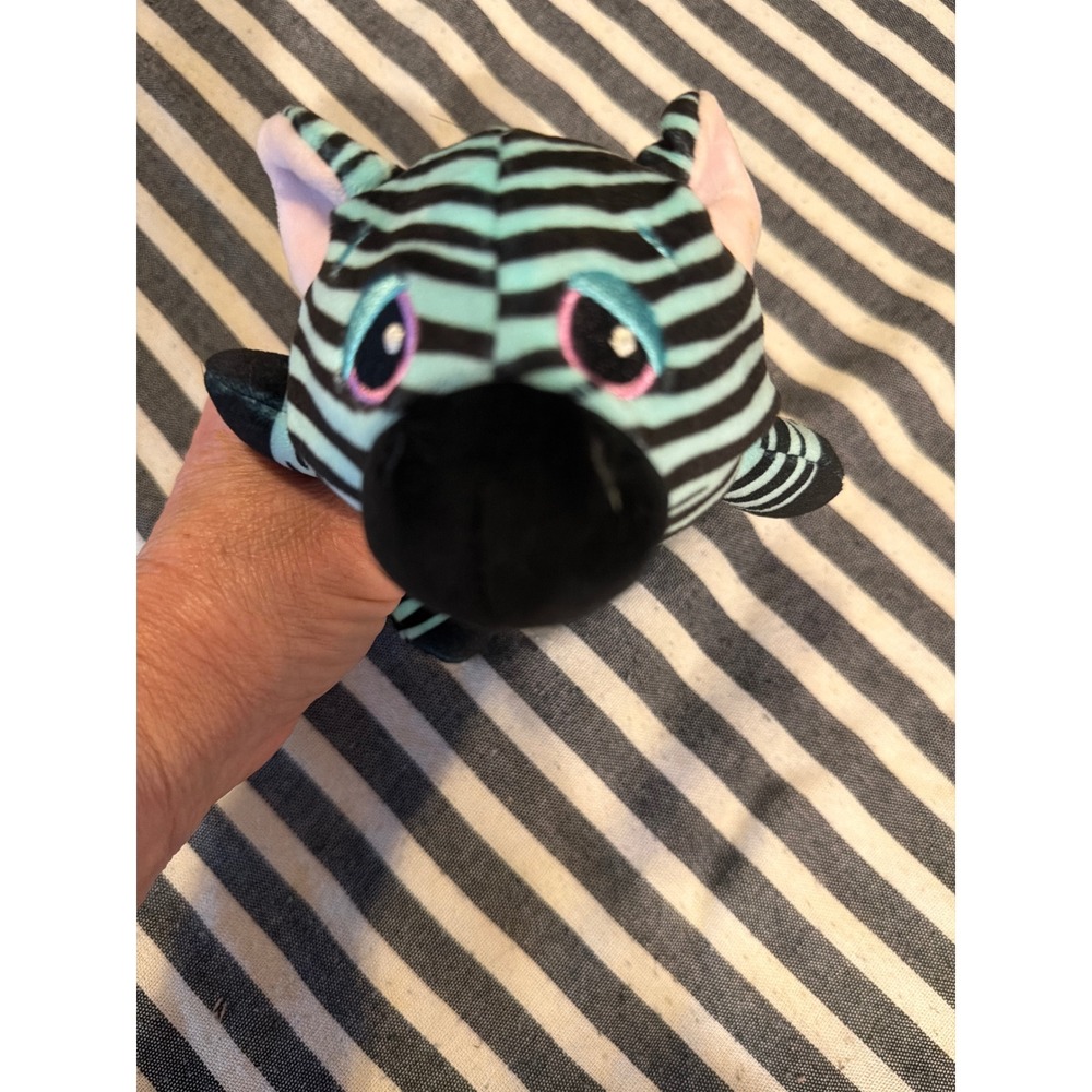 Cutetitos Zebraito Teal Black Striped Zebra Plush Basic Fun 2019 Chili Pepper